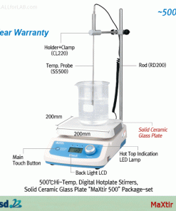 Hi-Temp.(500℃) Digital Hotplate Stirrers
